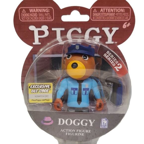 PIGGY Doggy Action Figure 3.5 Buildable Toy Series 2 Includes DLC Code Police - Picture 1 of 7